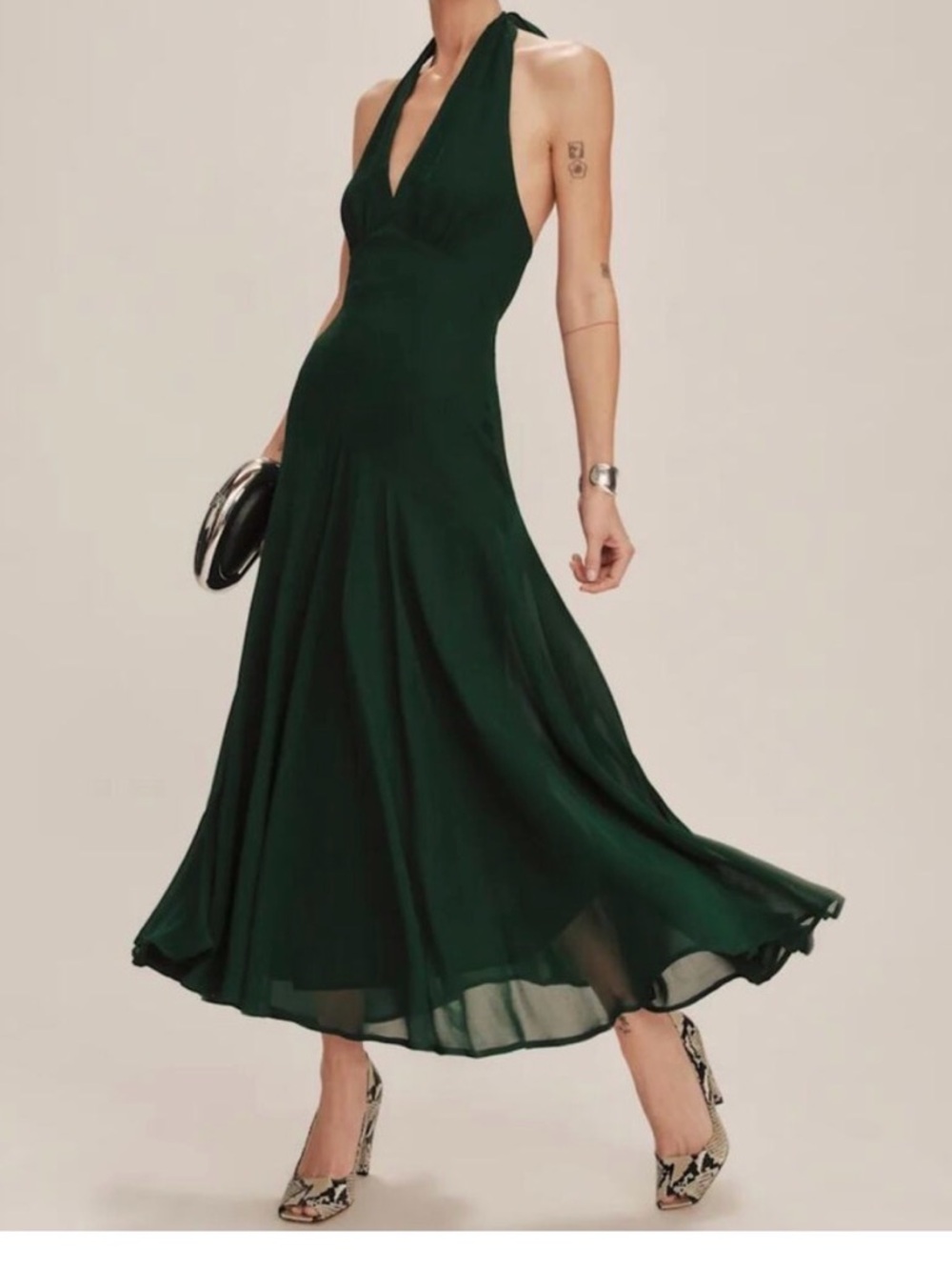 Reformation Briony Dress Forest